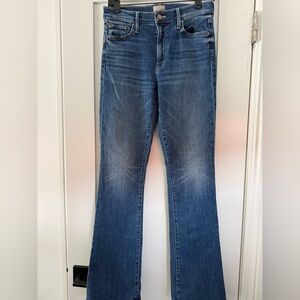 MOTHER Flare Jeans in Classic Blue
